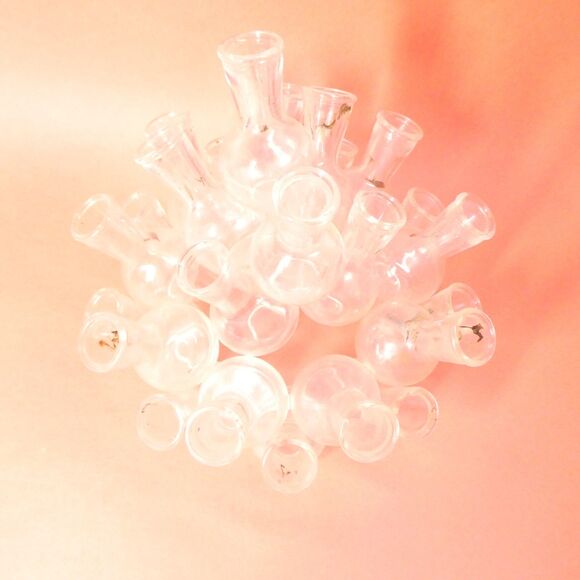 Floral Design Glass Mini Vase Centerpiece Vintage Plant Propagation Cluster - Picture 6 of 16